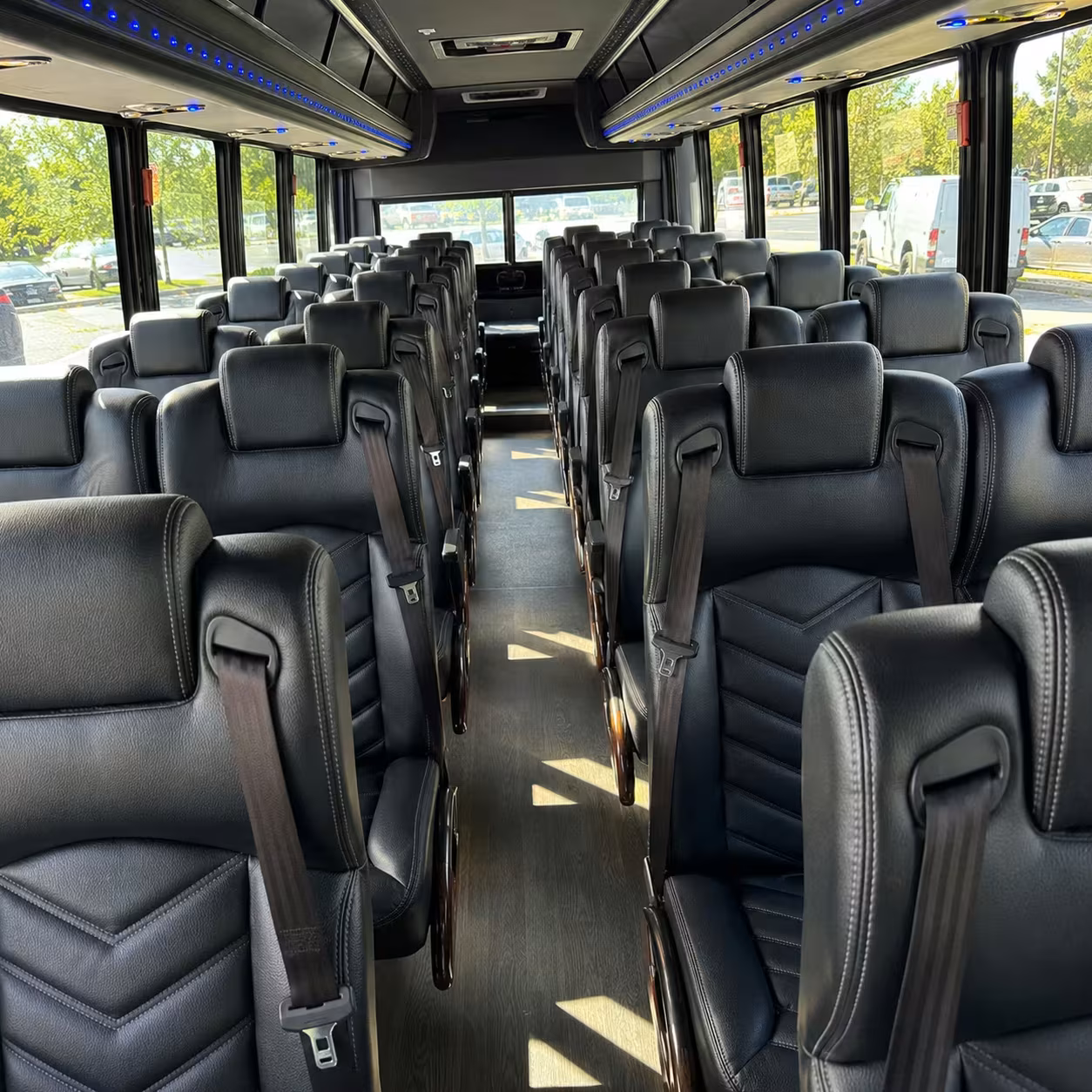 28 passenger minibus inside