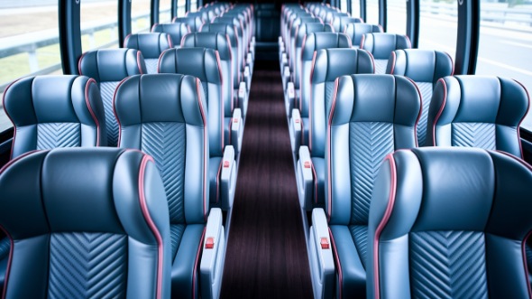 55 passenger charter bus interior