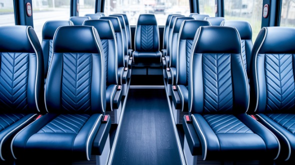 frederick 18 passenger minibus inside