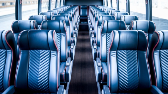 frederick 50 passenger charter bus inside