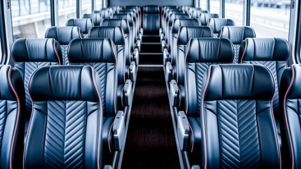 frederick 54 passenger charter bus inside