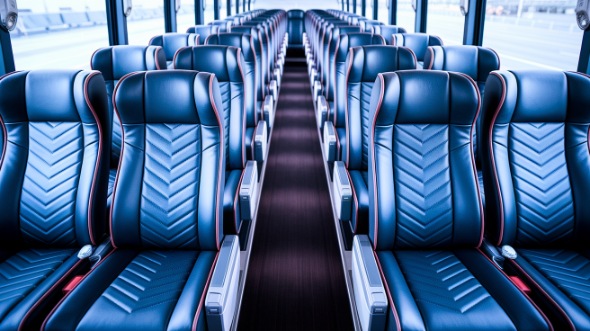 frederick 55 passenger charter bus inside
