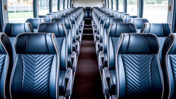 frederick 56 passenger charter bus inside